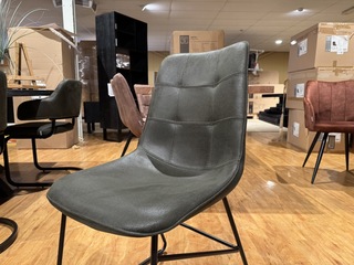Set van 6 eetkamerstoelen, Label51, Slim, army